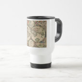 Mug De Voyage Carte antique du monde (Devant droit)