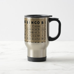 Mug De Voyage Carte Bingo vintage