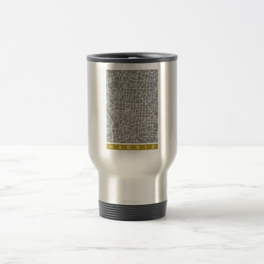 Mug De Voyage Carte de Madrid (Centre)