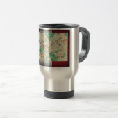 Mug De Voyage Carte de Rome (Devant droit)