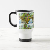 Mug De Voyage Carte de Texas en bande dessinée (Gauche)