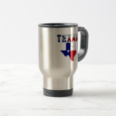 Mug De Voyage Carte des drapeaux avec le Texas (Devant droit)