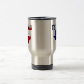 Mug De Voyage Carte des drapeaux avec le Texas (Centre)