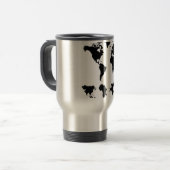 Mug De Voyage Carte du monde (Devant gauche)