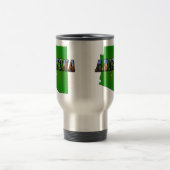 Mug De Voyage Carte et texte de l'image de l'Arizona (Centre)