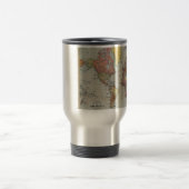 Mug De Voyage Carte générale vintage du monde (Centre)