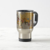 Mug De Voyage carte mondiale (Devant droit)