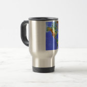 Mug De Voyage Carte mondiale géographique internationale (Devant gauche)