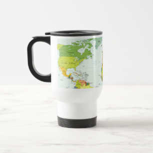 Mug De Voyage Carte mondiale Globe Pays Atlas