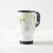 Mug De Voyage Carte mondiale Globe Pays Atlas (Devant droit)