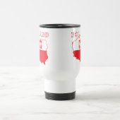 Mug De Voyage Carte Pologne avec aigle (Centre)
