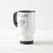 Mug De Voyage Carte Pologne avec aigle (Devant gauche)