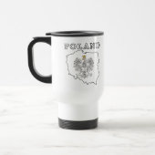 Mug De Voyage Carte Pologne avec aigle (Gauche)