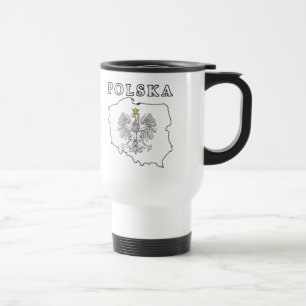 Mug De Voyage Carte Polska avec aigle