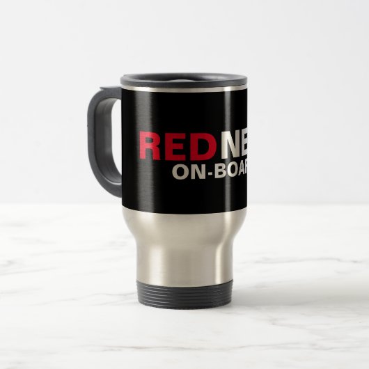 Mug De Voyage Carte Redneck On-Board (Devant gauche)