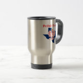 Mug De Voyage Carte Texan Polonais Avec Texas (Devant droit)