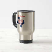 Mug De Voyage Carte Texan Polonais Avec Texas (Devant gauche)
