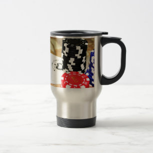 Mug De Voyage Cartes de poker As Jetons Jeux de hasard Casino Ga