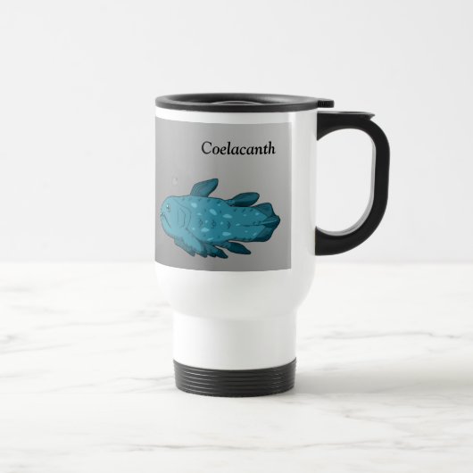 Mug De Voyage Cartoon Coelacanth (Droite)