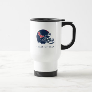 Mug De Voyage Casque Ole Miss Football   bleu foncé