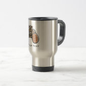 Mug De Voyage Castor mignon ; Métal-regard (Devant droit)