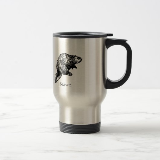 Mug De Voyage Castor (schéma) (Droit)