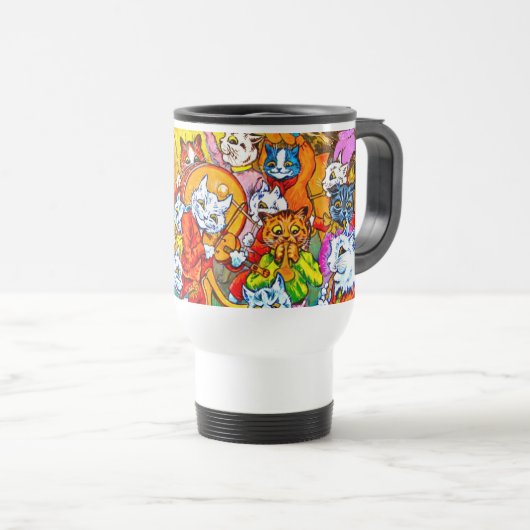 Mug De Voyage Cat Musical Band (Devant droit)