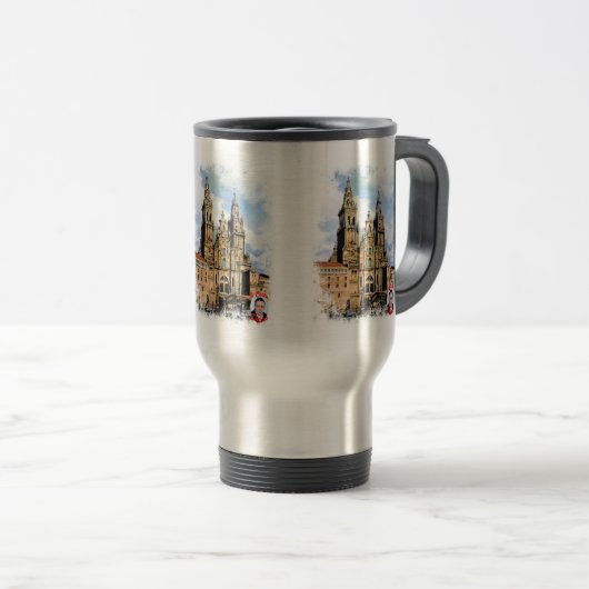 Mug De Voyage Catedral de Santiago de Compostela (Devant droit)