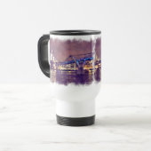 Mug De Voyage Cathédrale Saint-Paul par peinture de nuit (Devant gauche)