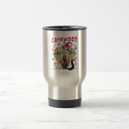 Mug De Voyage Catoween Halloween (Centre)