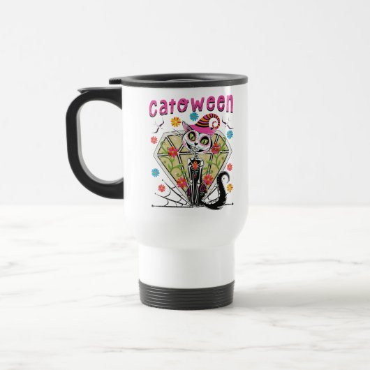 Mug De Voyage Catoween Halloween (Gauche)