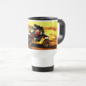 Mug De Voyage Cavalier d'ATV - tous les sports mécaniques (Devant droit)