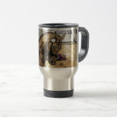 Mug De Voyage Cavalier de dressage (Devant droit)