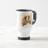 Mug De Voyage Cavalier King Charles Spaniel Peinture originale (Devant droit)
