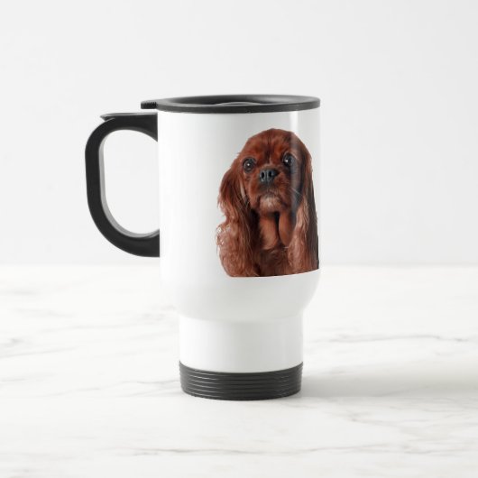 Mug De Voyage Cavalier MOM - Ruby Cavalier King Charles Spaniel (Gauche)