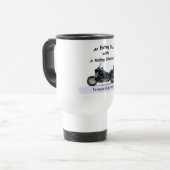 Mug De Voyage Cavalier Org d'entreprise mangeant le club (Devant gauche)