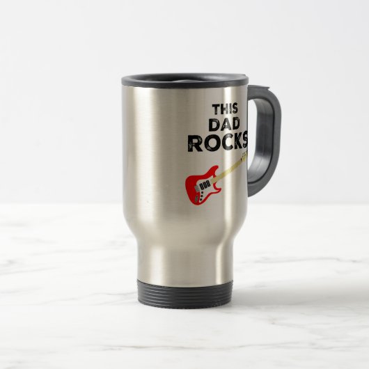 Mug De Voyage Ce Papa Rocks (Devant droit)