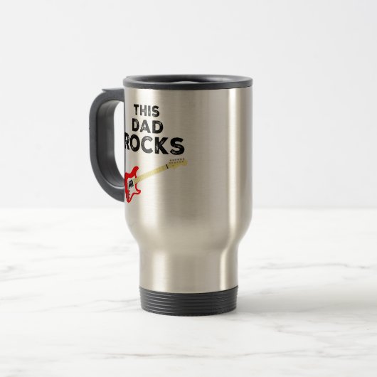 Mug De Voyage Ce Papa Rocks (Devant gauche)