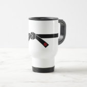 Mug De Voyage Ceinture noire, 黒帯 d'arts martiaux, 武道 (Devant droit)