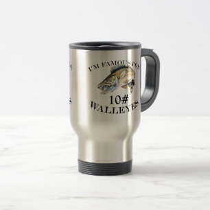 Mug De Voyage Célèbre Pour 10 LB Walleyes Customisé