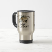 Mug De Voyage Célèbre Pour 10 LB Walleyes Customisé (Devant gauche)