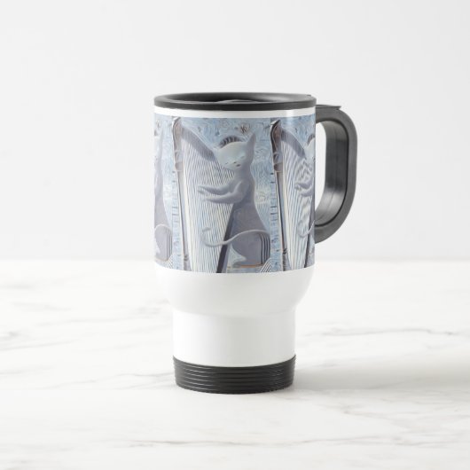 Mug De Voyage Celestial Harp Cat (Devant droit)