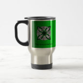 Mug De Voyage Celtic Knot Original Art Green (Gauche)