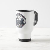 Mug de voyage celtique pour deux terriers de Skye (Devant droit)