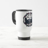 Mug de voyage celtique pour deux terriers de Skye (Devant gauche)
