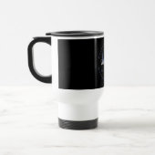 Mug De Voyage Cercle minimal moderne nom initial monogramme mode (Gauche)