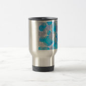 Mug De Voyage Cercles abstraits bleus (Centre)