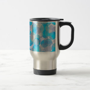Mug De Voyage Cercles abstraits bleus