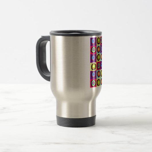Mug De Voyage cercles motif (Devant gauche)
