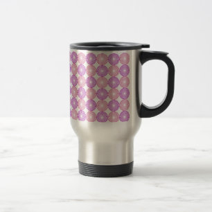 Mug De Voyage Cercles rose et violet motif